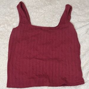 Active USA Burgundy Tank Top